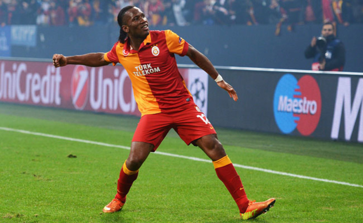 Didier Drogba joined Galatasaray in January, making it to the quarterfinals of the Champions League. 