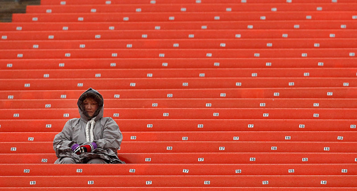 The last fan who believes the Browns know what they’re doing. (Matt Sullivan/Getty Images)  