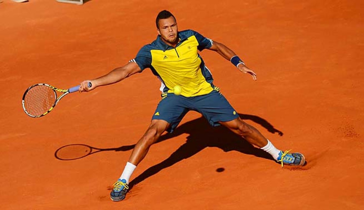 Jo-Wilfried Tsonga didn't lose a set en route to the semifinals, where he was swept by David Ferrer.