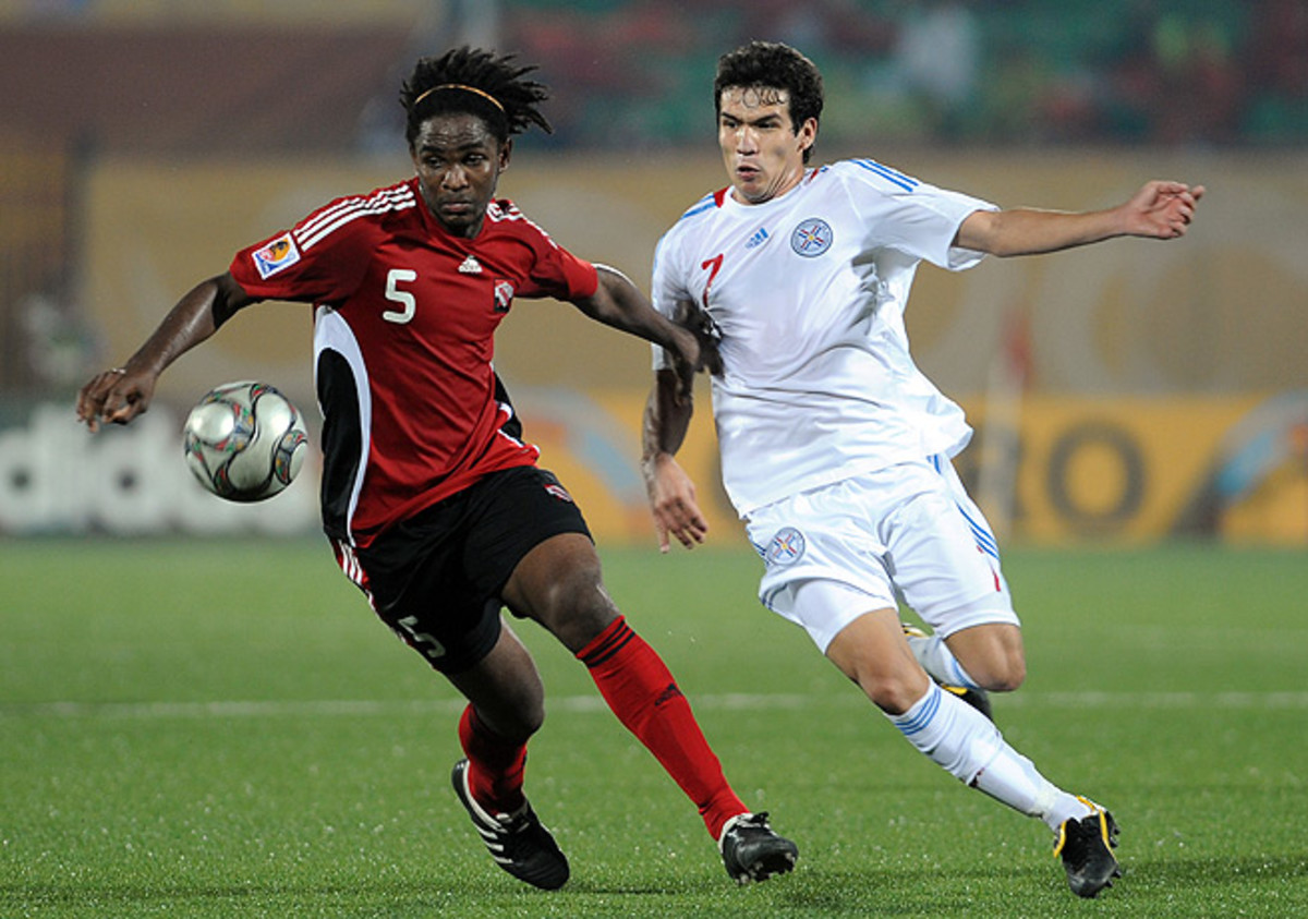 Akeem Adams (left), seen here in 2009, was a part of Trinidad and Tobago's national team program.