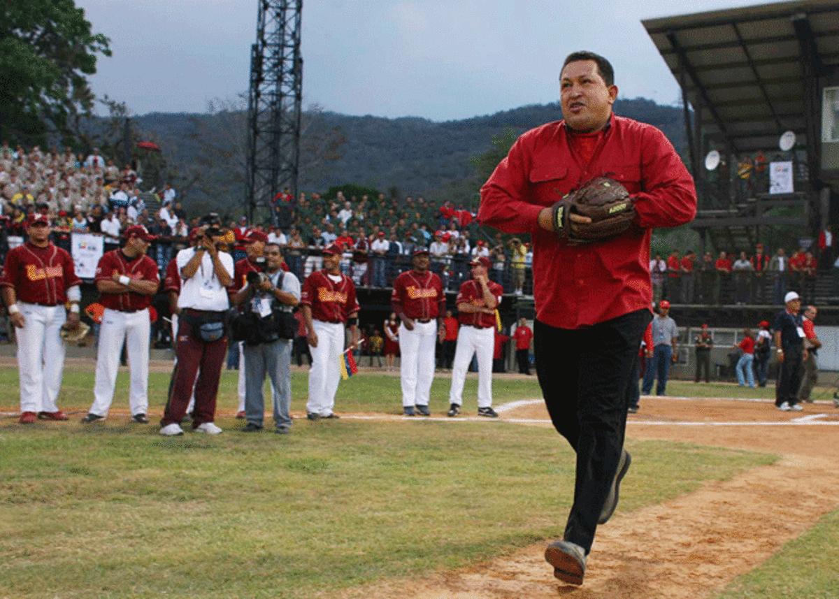 Former Venezuelan president Hugo Chavez's first love was baseball and he dreamed of becoming a major league pitcher.