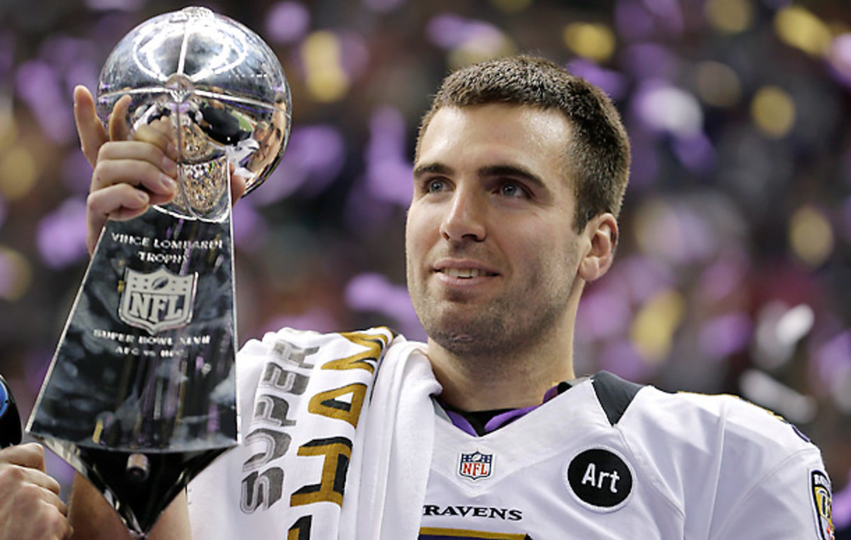 Joe Flacco was 22 of 33 for 287 yards, with three touchdowns and a 124.2 rating, against the 49ers. (Matt Slocum/AP)