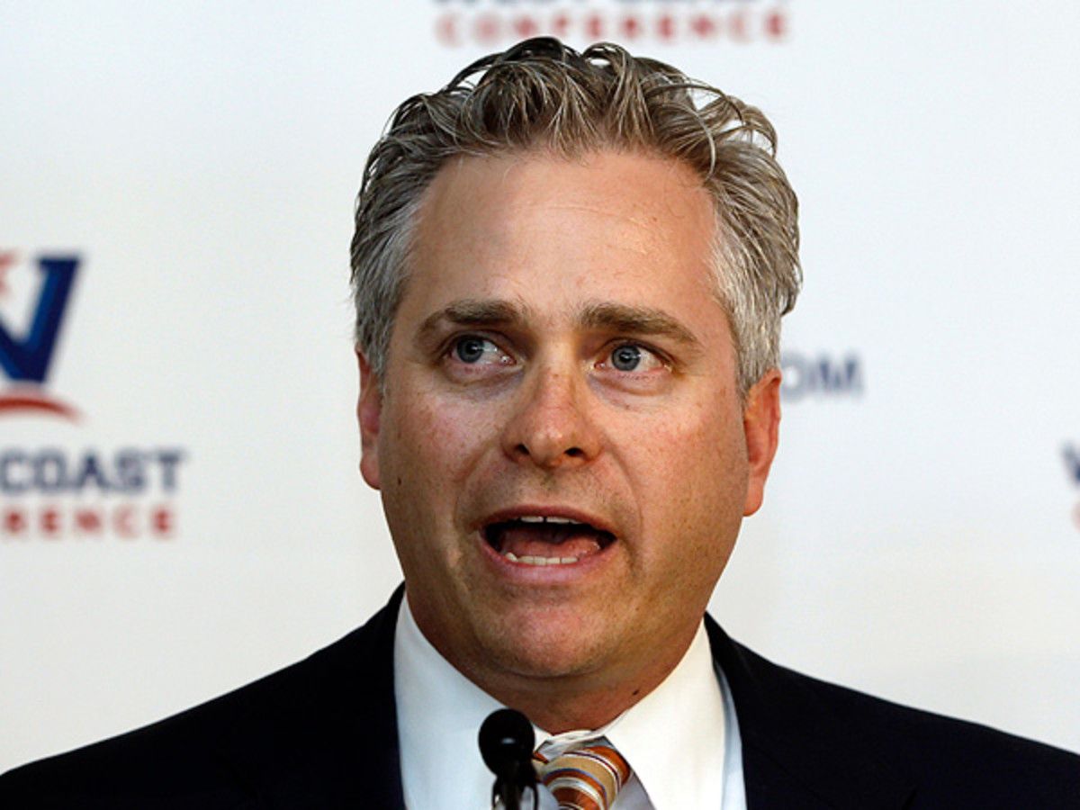 WCC commissioner Jamie Zaninovich has high hopes for selection committee chair Mike Bobinski. (Paul Sakuma/AP)