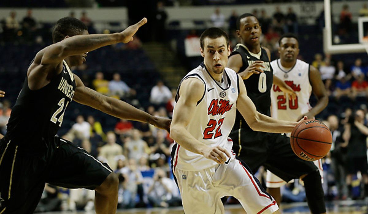 Marshall Henderson has helped catapult Ole Miss's stock during the SEC Tournement. [Dave Martin/AP]