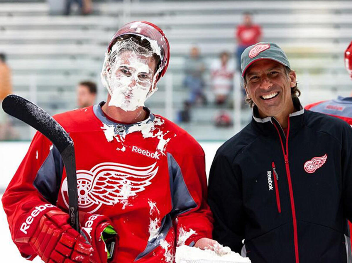 Soon-to-be Hall of Famer Chris Chelios served up quite the prank for his son's 24th birthday. (Twitter)