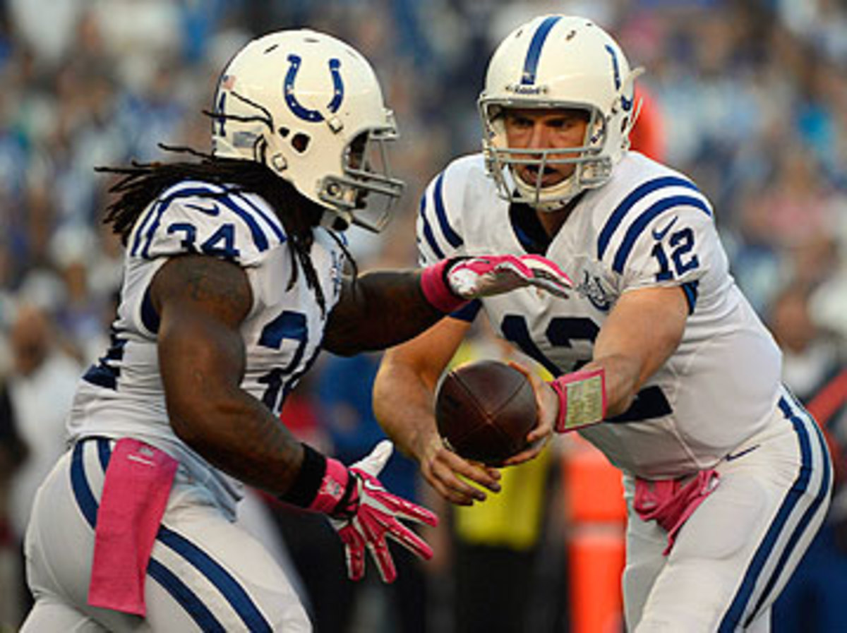 Trent Richardson hasn't topped 60 rushing yards in a game since becoming a Colt. (Donald Miralle/Getty Images)
