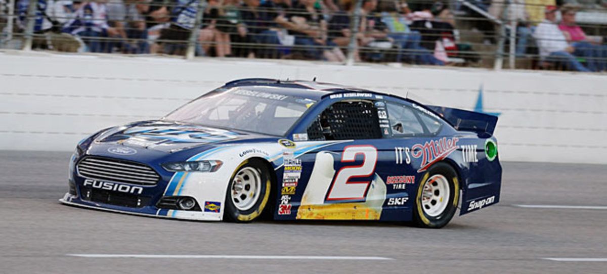 Brad Keselowski was docked 25 points when illegal rear suspension parts were found on his car.