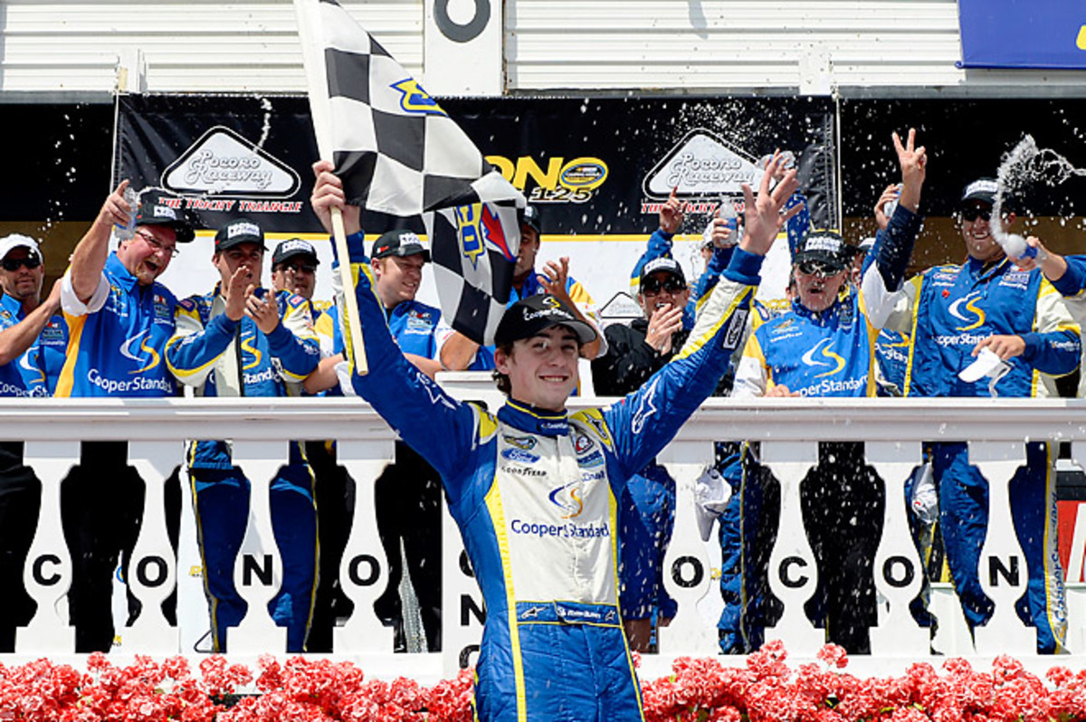 Ryan Blaney raced to his second-career Truck race win, beating pole-sitter Miguel Paludo.