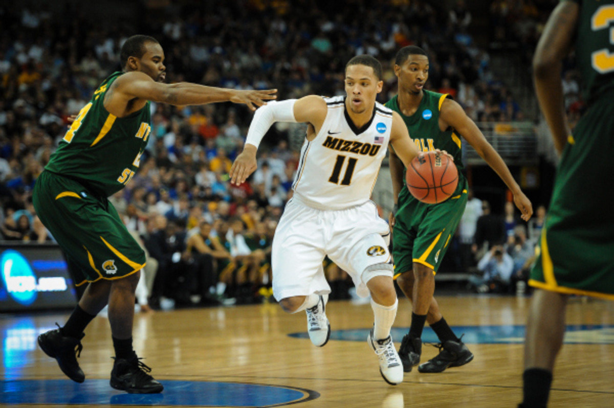 Michael Dixon, who was dismissed from Missouri after sexual assault accusations, may be a Memphis Tiger this season. (Eric Francis/Getty Images)