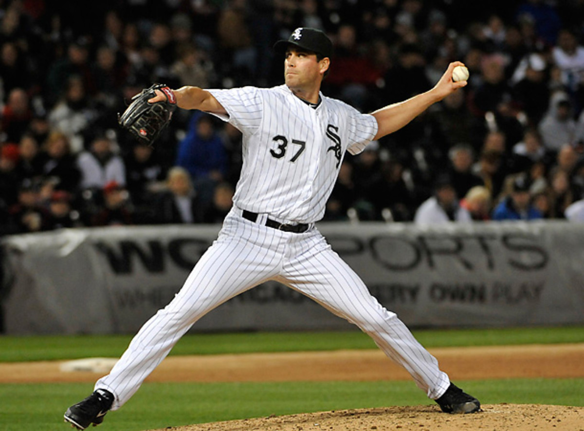 Matt Thornton was one of three White Sox relievers recently circulating in trade discussions. [David Banks/Getty Images]