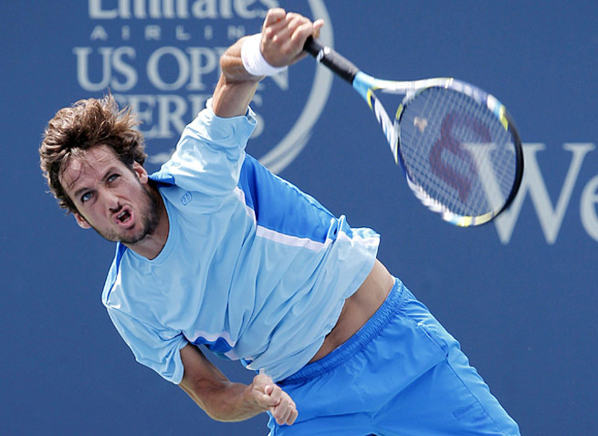 Feliciano Lopez was brought in to play an exhibition during the women's event in Montreal last week.