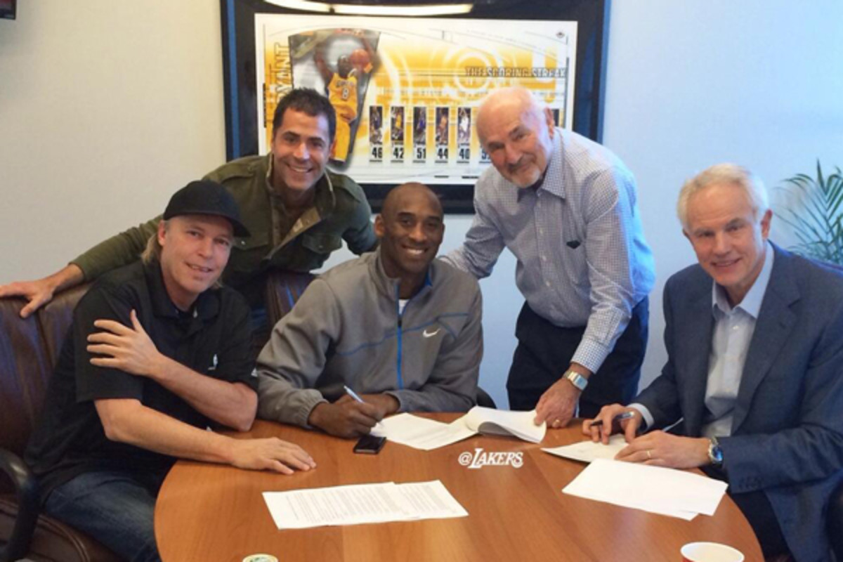 Lakers sign Kobe Bryant to two-year contract extension - Sports Illustrated