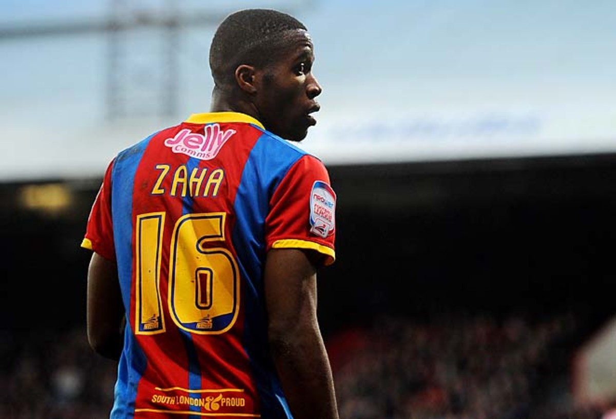 Wilfried Zaha of Crystal Palace looks on during an FA Cup match earlier this year.