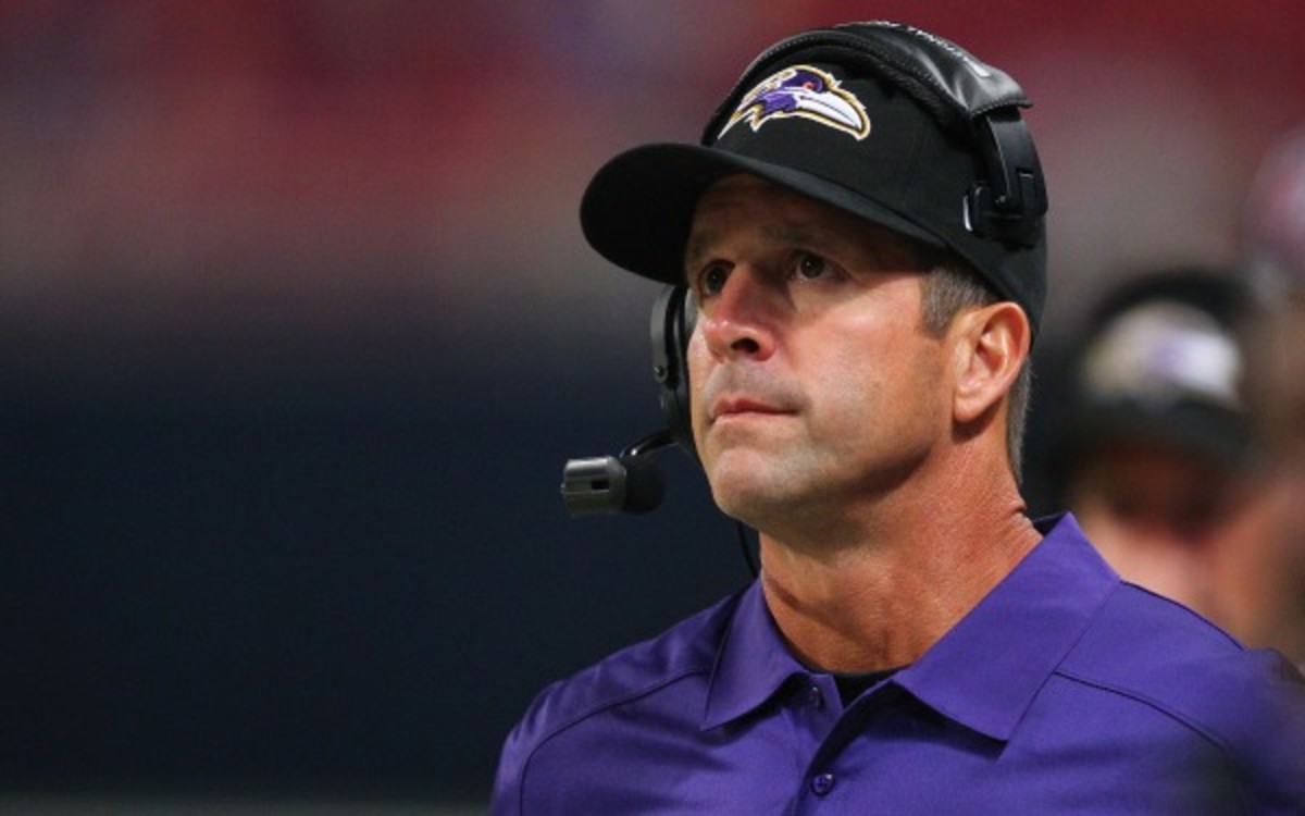 John Harbaugh has signed a new four-year deal with the Ravens. (Dilip Vishwanat/Getty Images)
