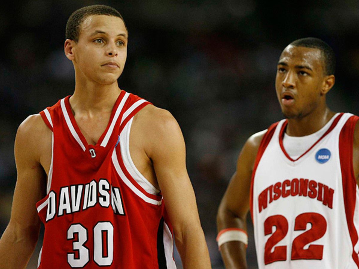 Stephen Curry-led Davidson topped Wisconsin 73-56 to advance to the regional final. (John Biever/SI)