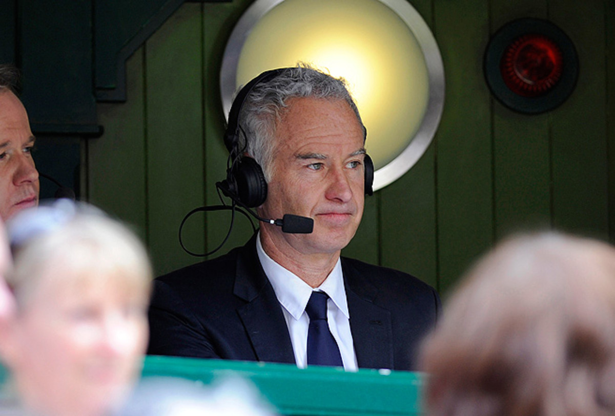 John McEnroe, along with Patrick McEnroe and Chris Fowler, commentated the Novak Djokovic-Andy Murray final at Wimbledon.