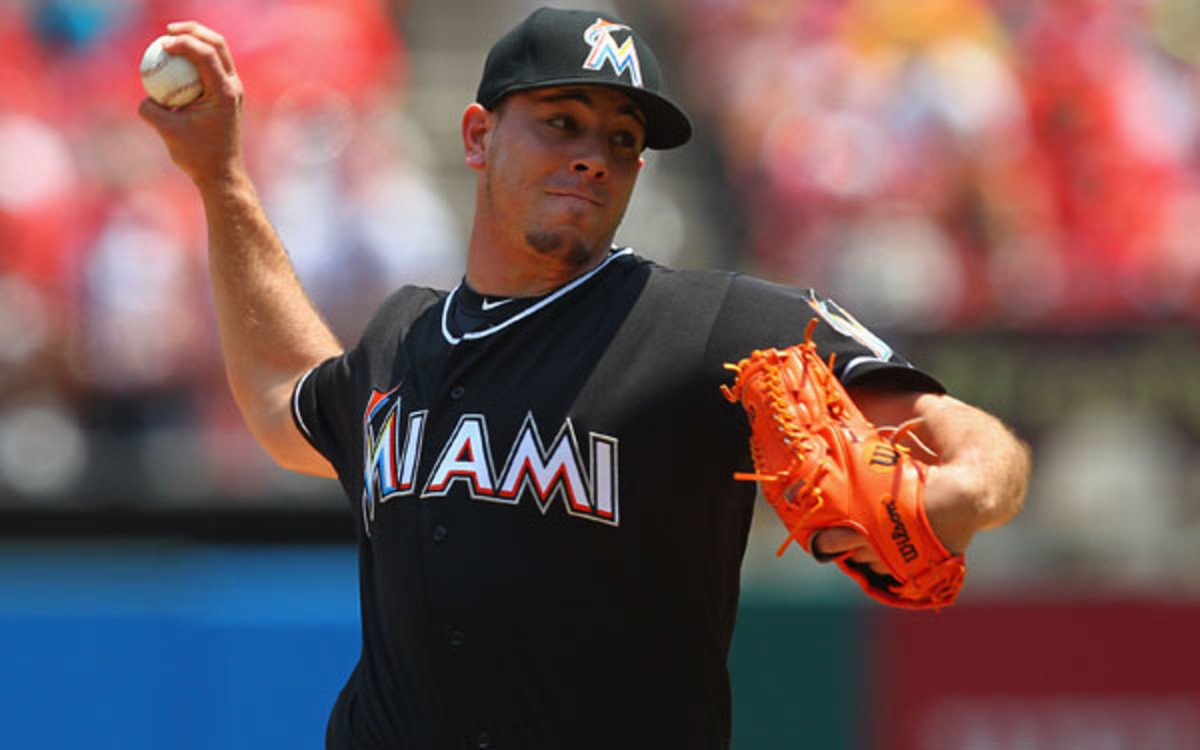 Marlins pitcher Jose Fernandez had a 2.19 ERA, second-best in the National League. (Dilip Vishwanat/Getty Images)