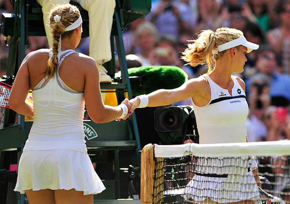 Agnieszka Radwanska gave a cold handshake after Sabine Lisicki defeated her in the Wimbledon semifinals.