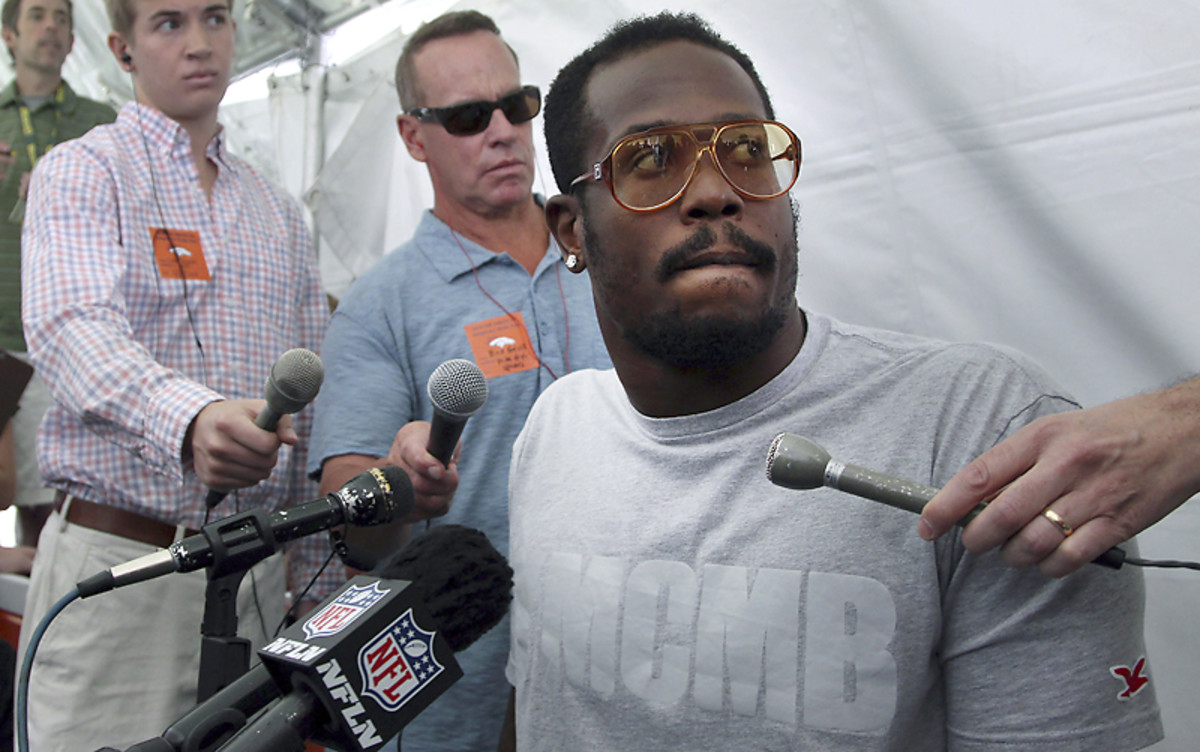 Von Miller was arrested four days before his appeal of a four-game suspension. (Doug Pensinger/Getty Images)