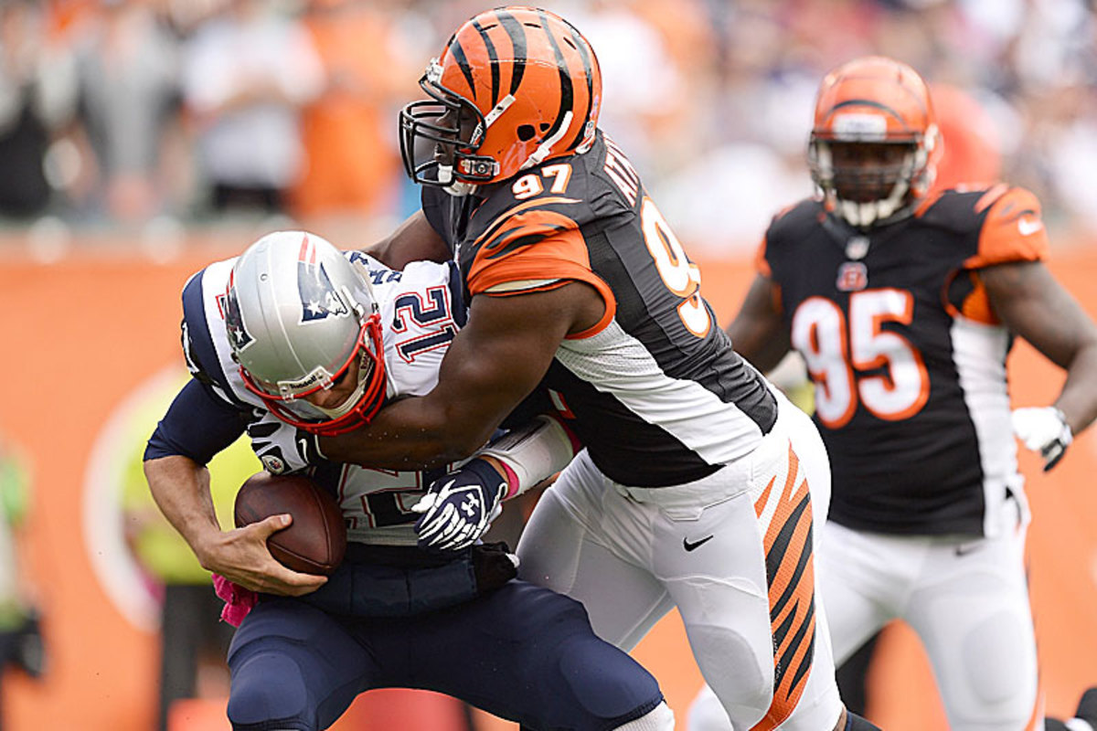 Tom Brady and the Patriots ran into a committed and prepared Bengals team, anchored by Atkins, and came out on the losing in end in Week 5. (Jamie Sabau/Getty Images)