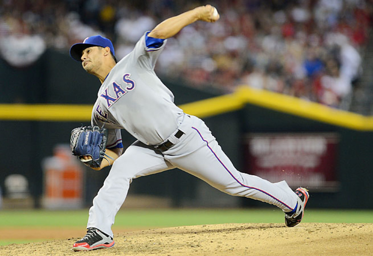 Martin Perez made one start in May, taking the loss giving up four runs in 5 1/3 innings.
