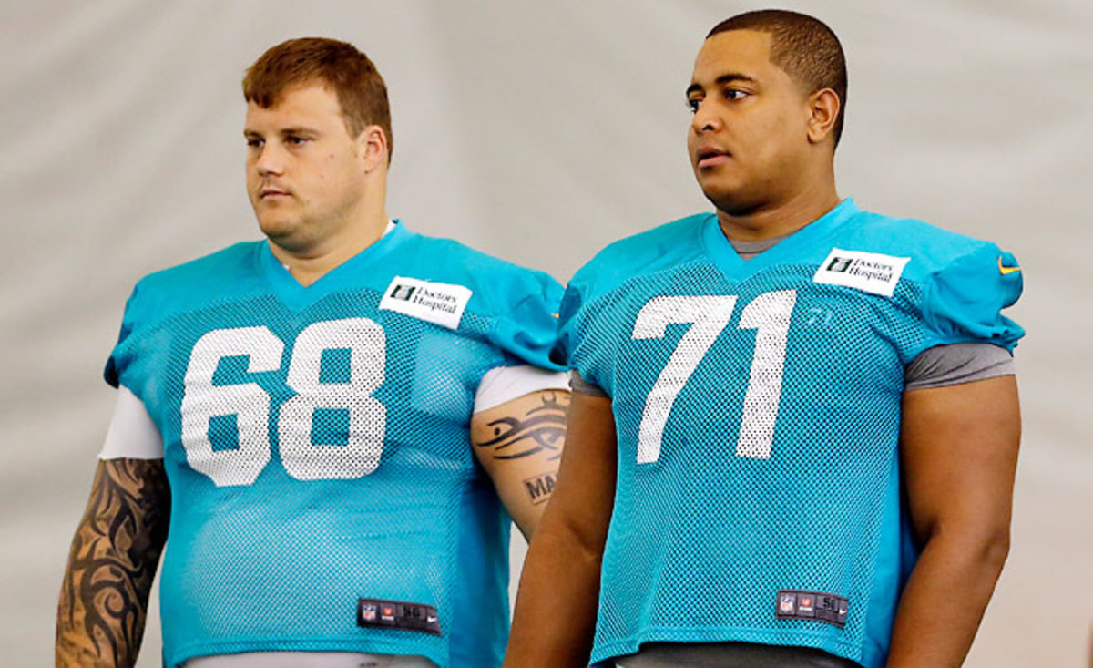 NFL personnel don't defend Richie Incognito (68), but some think Jonathan Martin "told like a kid."