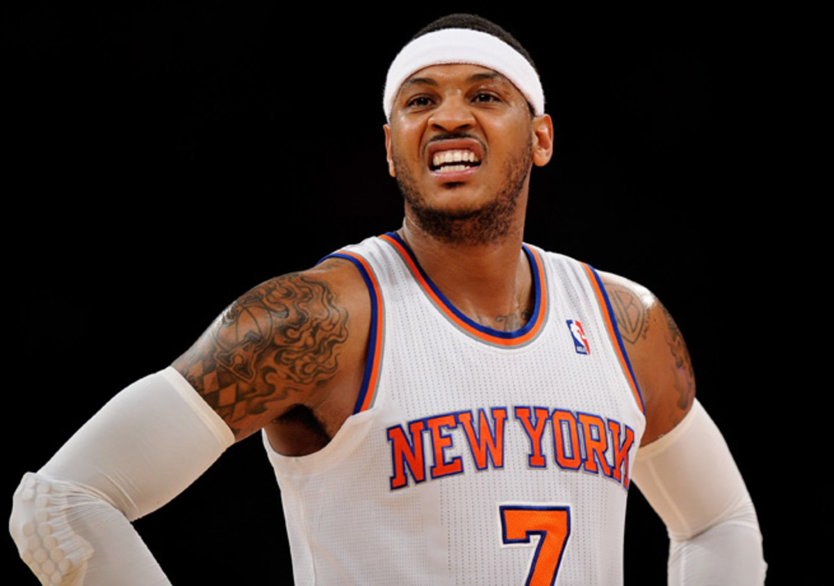 Carmelo Anthony is averaging 26.3 points, 8.8. rebounds and 2.8 assists per game this season.