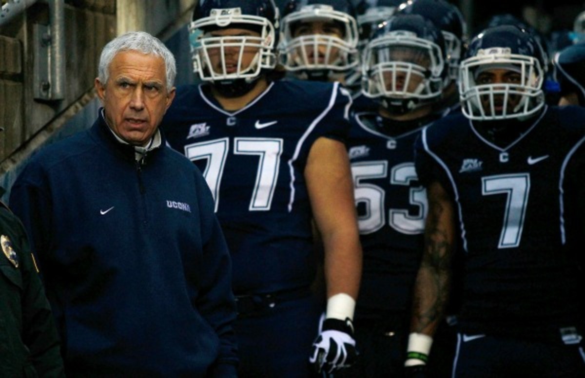UConn has fired football coach Paul Pasqualoni (Jared Wickerham/Getty Images)
