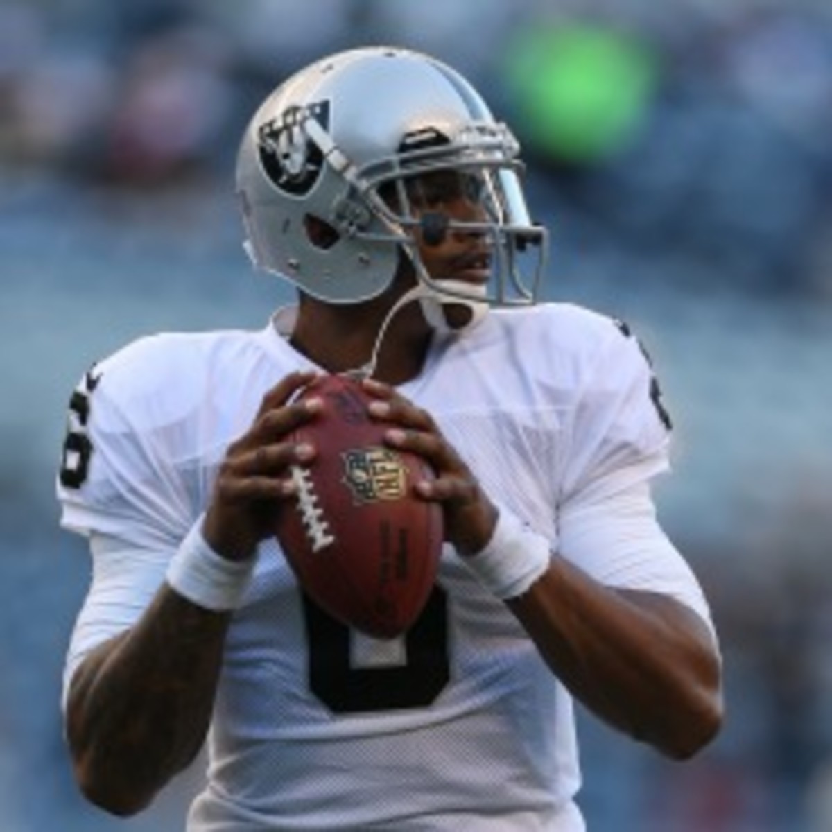 Raiders will start Terrelle Pryor at quarterback for the season finale. (Otto Greule Jr./Getty Images)