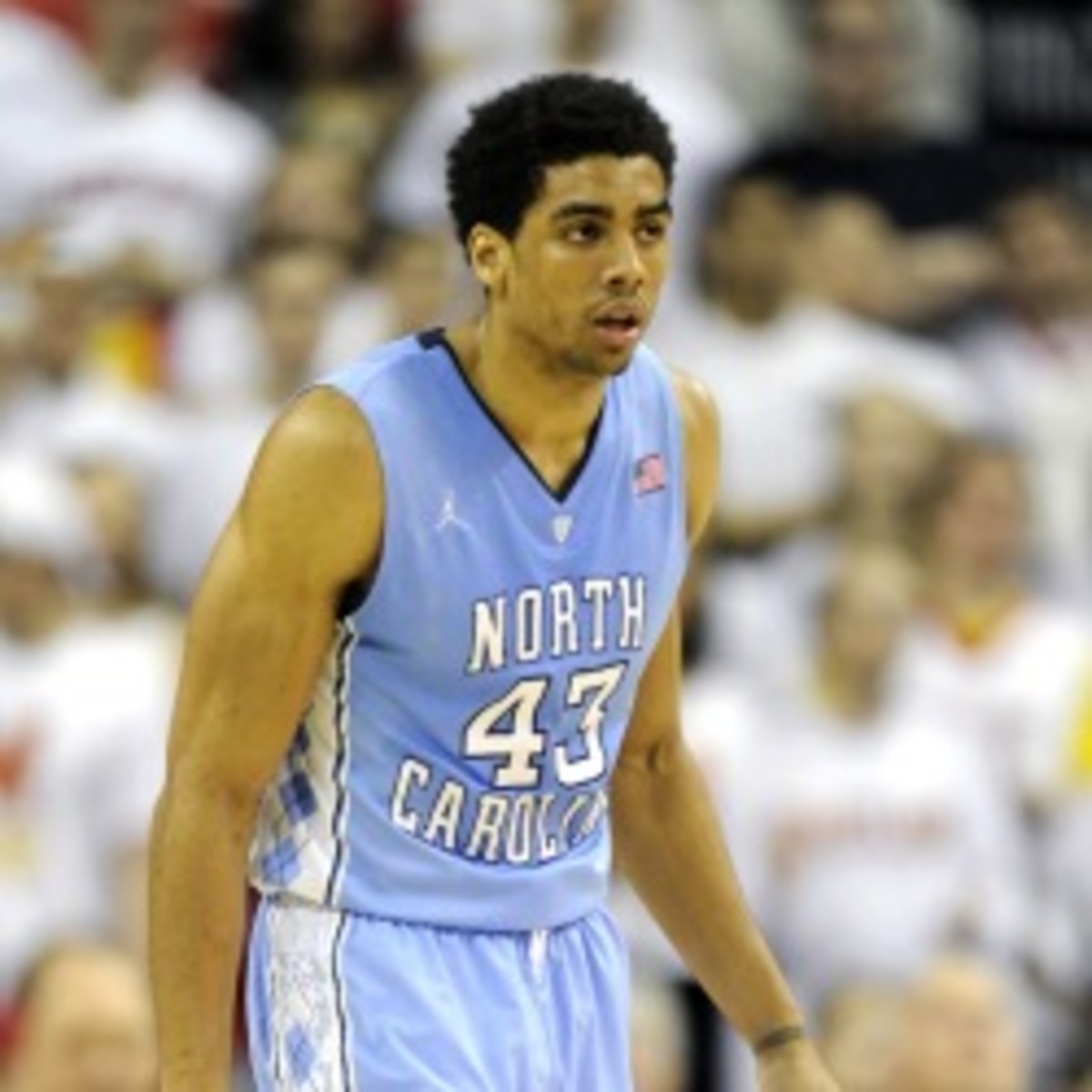 UNC forward James Michael McAdoo says he is returning for his junior season. (Mitchell Layton/Getty Images)