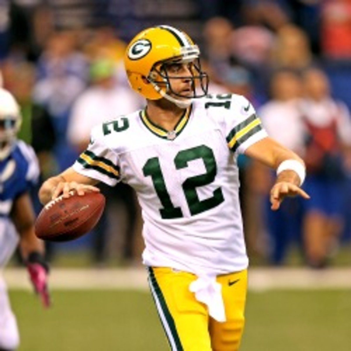 Aaron Rodgers and the Packers could be close to a monster contract extension. (Jonathan Daniel/Getty Images)