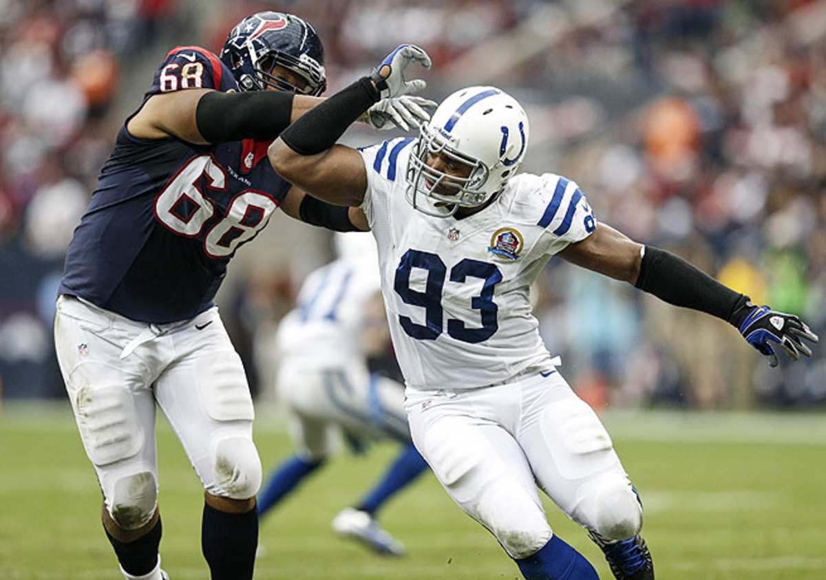 Dwight Freeney played for the Colts for 11 seasons before being let go after the 2012 campaign.