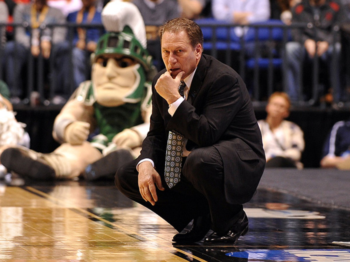 Tom Izzo has led the Spartans to six Final Fours over the last 12 years, but hasn't been past the Sweet 16 since 2010. (Lance King/Getty Images)