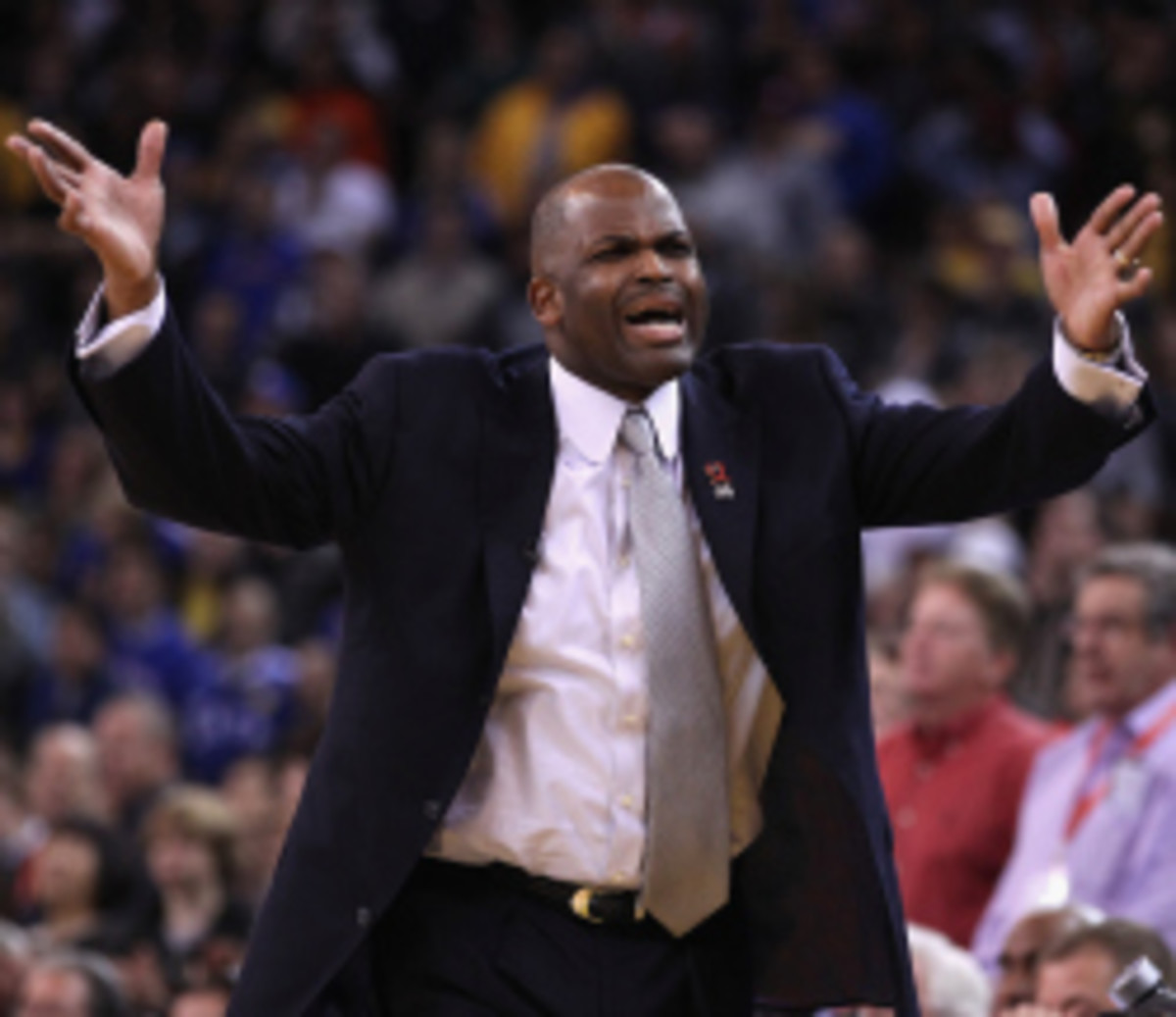 Former Blazers and Sonics coach, Nate McMillan, is emerging as a top candidate for the Detroit Pistons coaching job. (Ezra Shaw/Getty Images)