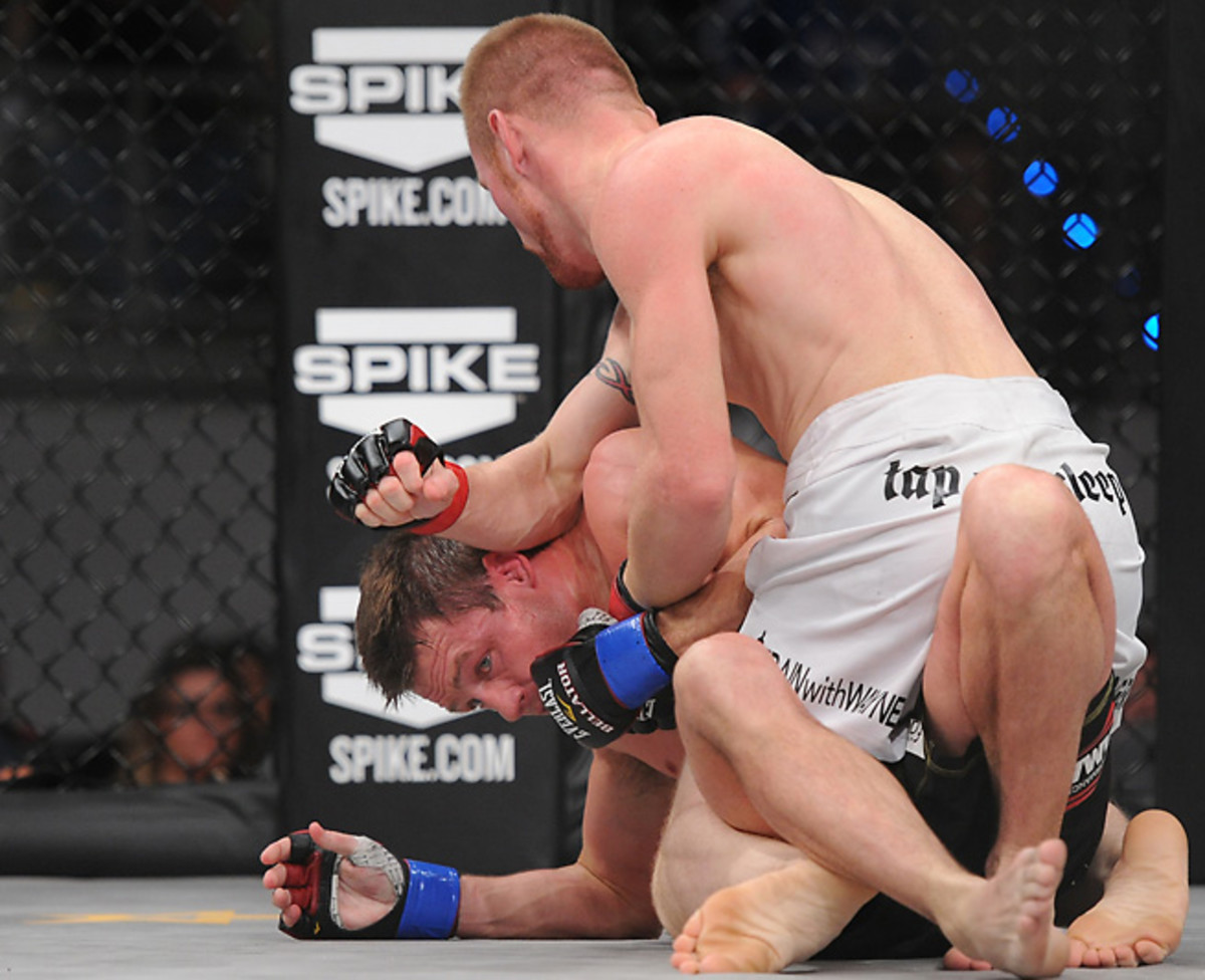 Unheralded fighters like Joseph Warren (black trunks) and Owen Evinger have shown up on Spike TV.