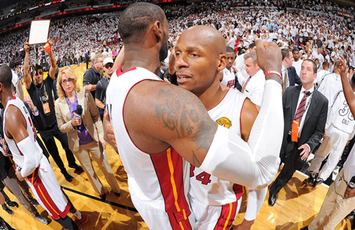 Ray Allen's decision to leave Boston and join LeBron James and Co. in Miami was rewarded with a title.