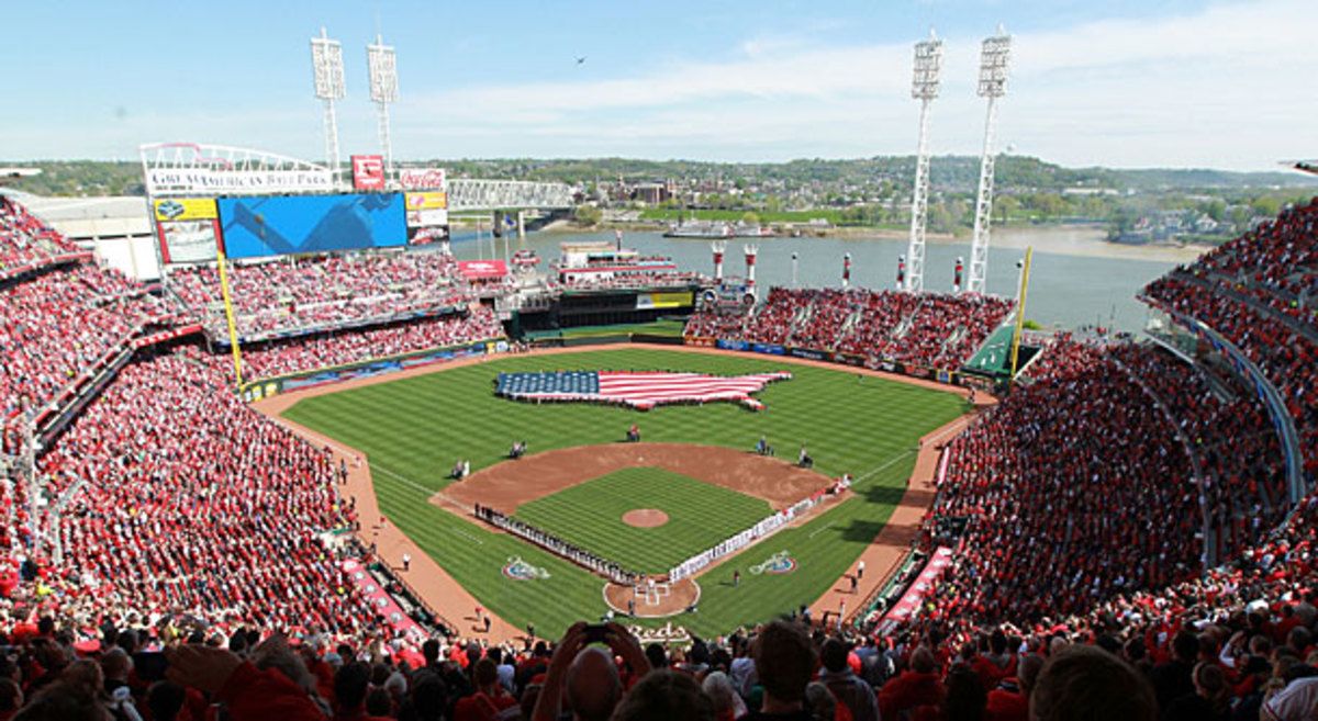 Opening Day has long been a ritual in Cincinnati, where professional baseball began back in 1869. (Andy Lyons/Getty Images) 