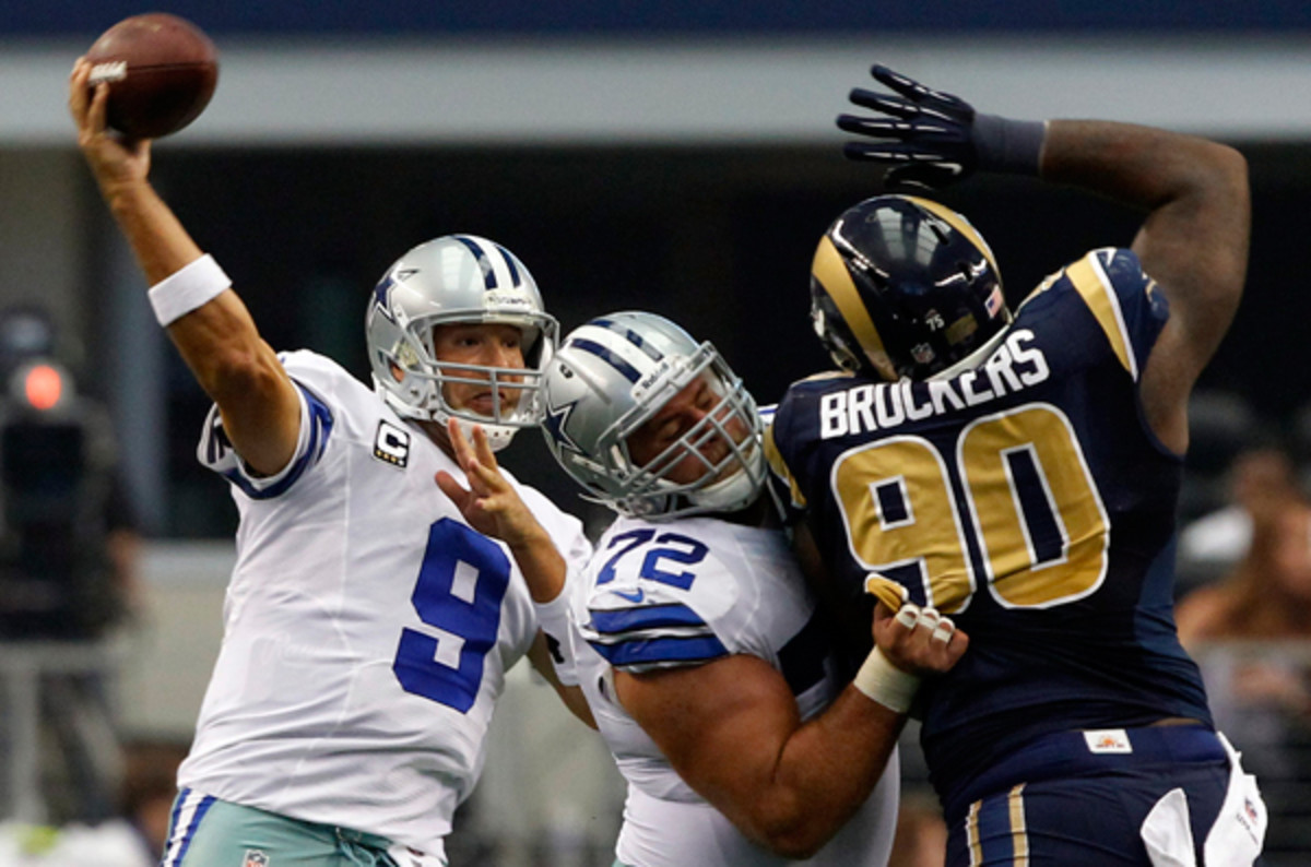 Michael Brockers is living up to his potential as the Rams' first-round pick in 2012. (MCT via Getty Images)