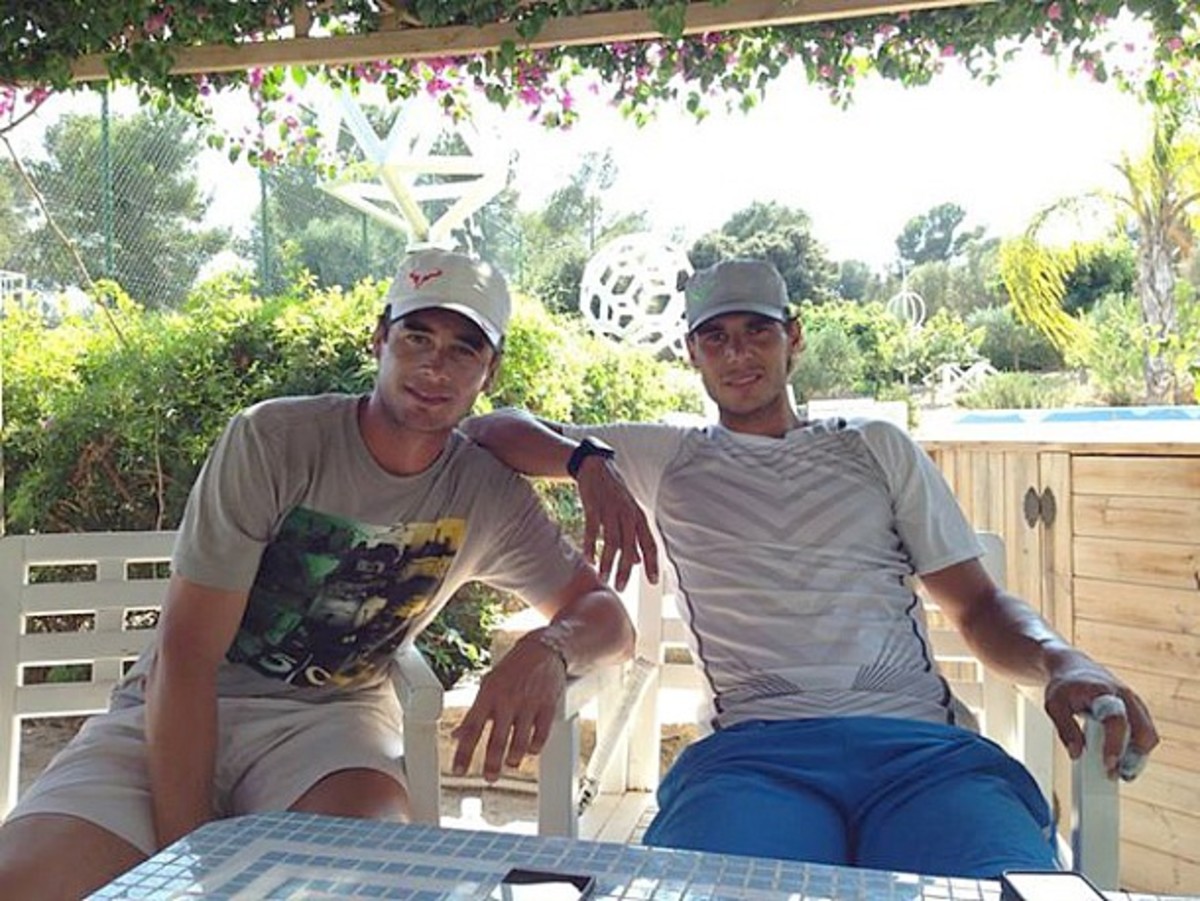 Rafael Nadal has been relaxing in Mallorca. (Facebook)