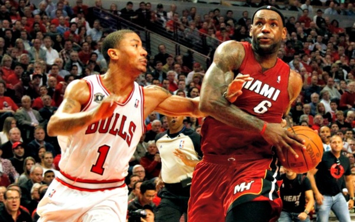An Oct. 29 season-opener featuring the Heat and Bulls should include Derrick Rose's return to action. (Getty Images)