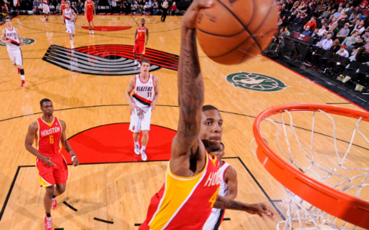 Thomas Robinson is headed to the Blazers after a trade with the Rockets. (Sam Forencich/Getty Images)