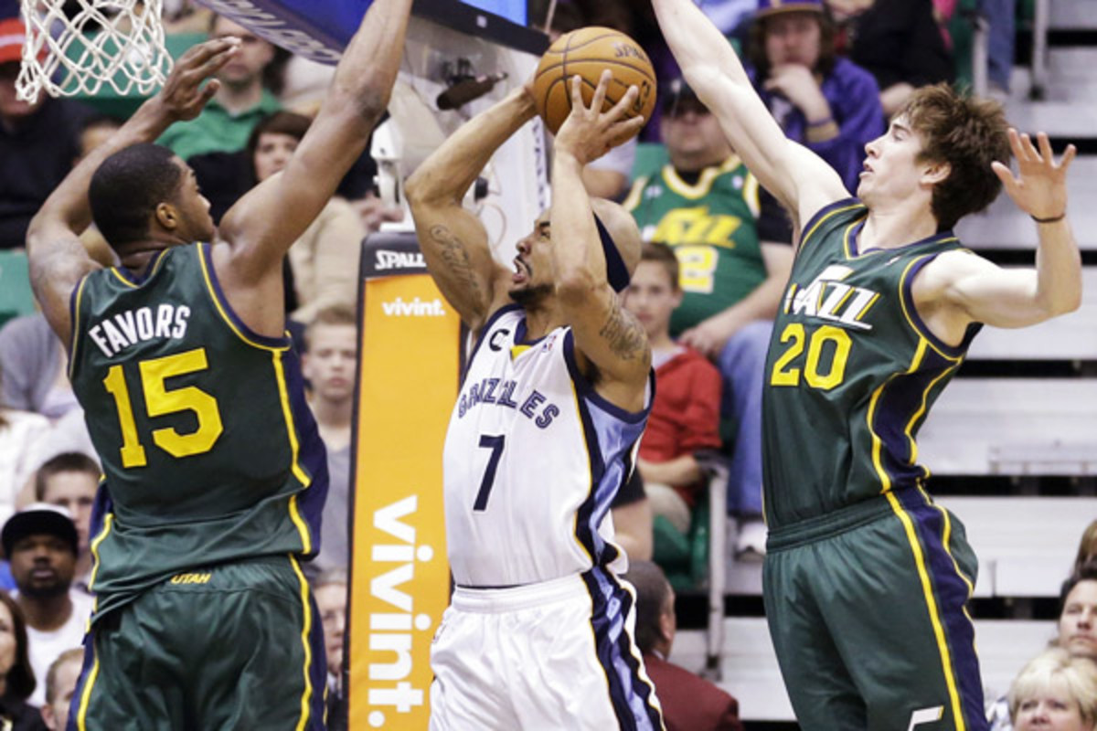 The youth movement in Utah, led by Derrick Favors and Gordon Hayward, makes the Jazz an intriguing pick. (Rick Bowmer/AP