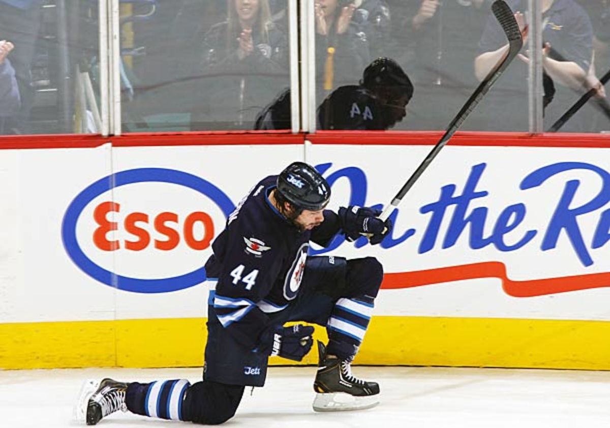 Zach Bogosian of the Winnipeg Jets