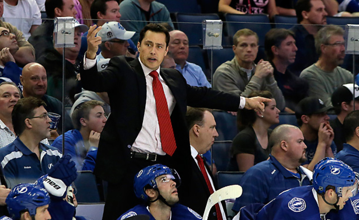 Guy Boucher couldn't survive the lockout-shortened season as Tampa Bay's head coach. [Chris O'Meara/AP]