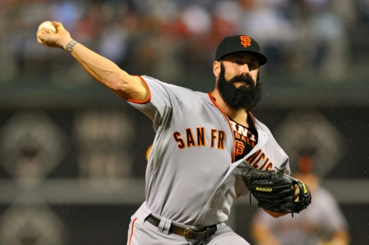 Former Giants closer Brian Wilson could get back to that role with the Tigers. (Drew Hallowell/Getty Images)