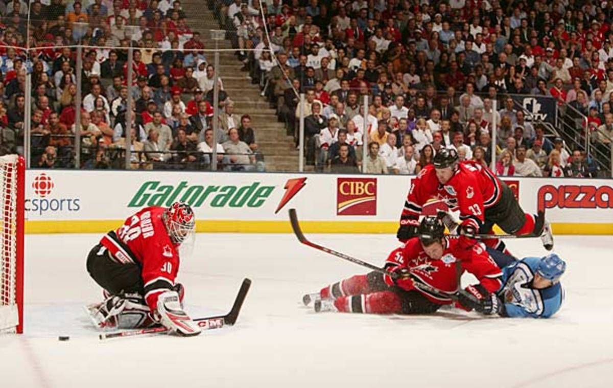 Martin Brodeur at the 2004 World Cup of Hockey