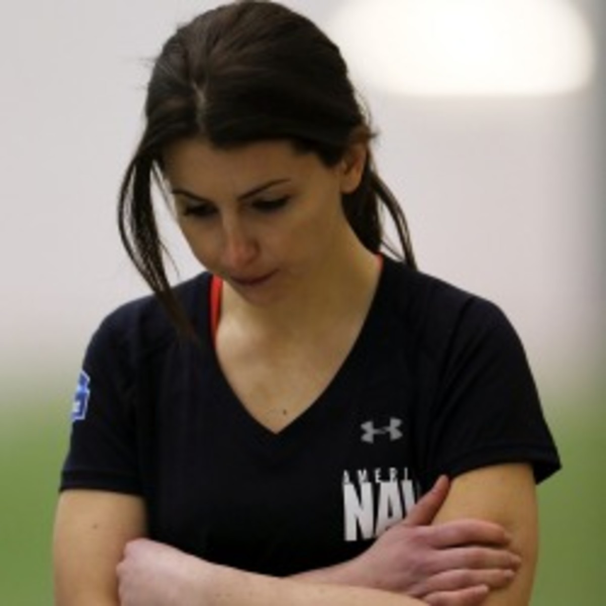 Lauren Silberman's trying at the NFL regional scouting combine lasted all of two kicks. (Elsa/Getty Images)