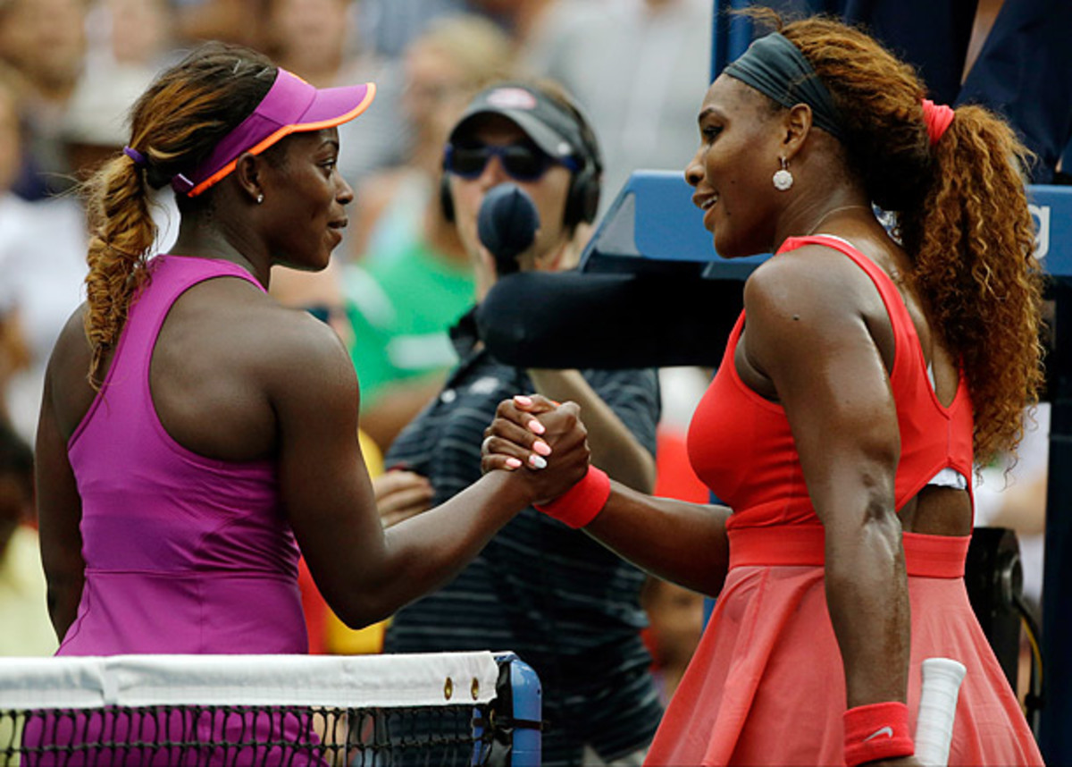 Sloane Stephens and Serena Williams