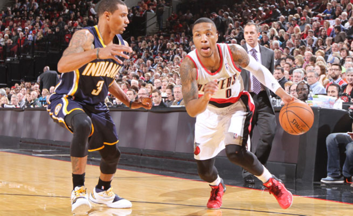 Last season's Rookie of the Year Damian Lillard is averaging 20.2 points and 5.7 assists this year. 