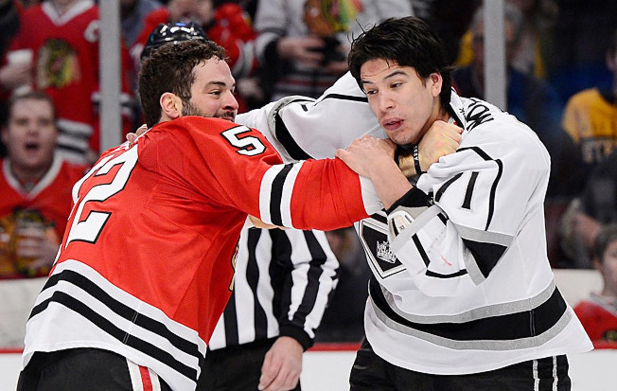 Brandon Bollig will bring a decidedly physical presence to the Blackhawks.